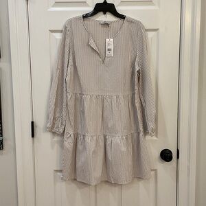 Vineyard Vines Harbor Seersucker Tiered Dress
